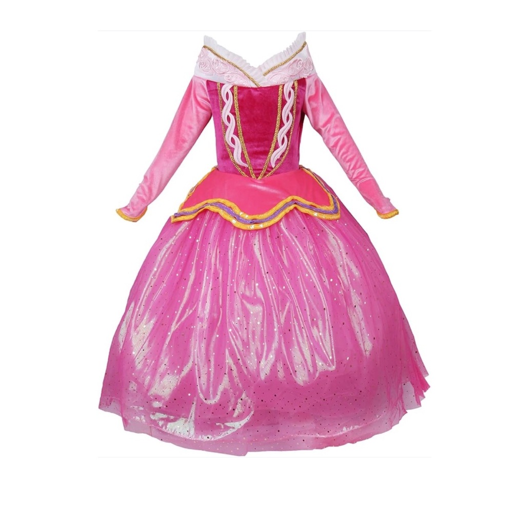Princess Aurora Sleeping Beauty costume dress Girl’s size 130 7/8